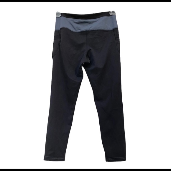 Avia Gray Black Leggings size M - NEW - Pockets - Picture 2 of 7